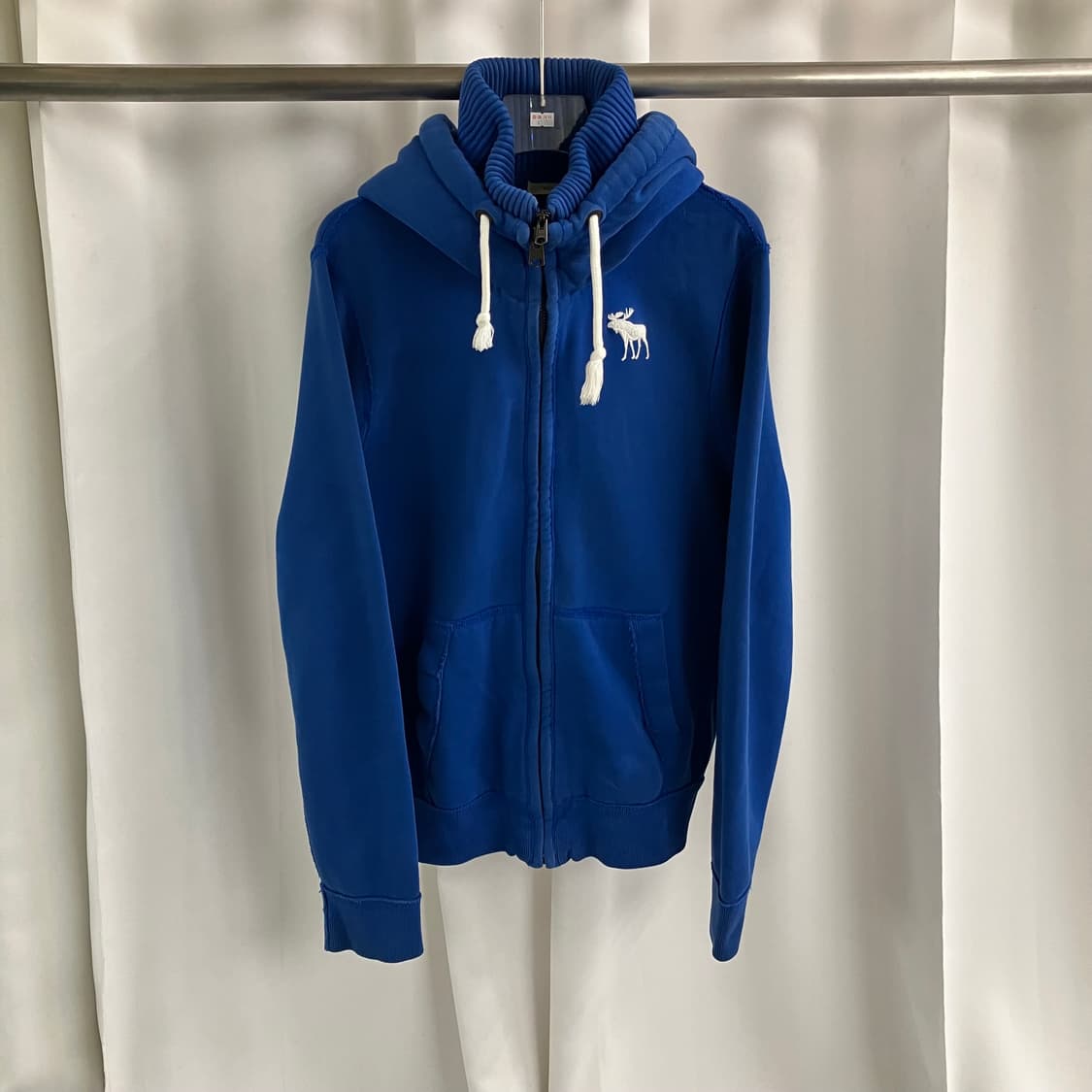아베크롬비 블루 하이넥 후드집업 XXL 상품이미지1