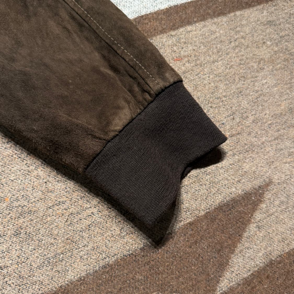 네덜란드 비옌코르프 고트레더 스웨이드 봄버 자켓 XL 염소가죽 상품이미지8