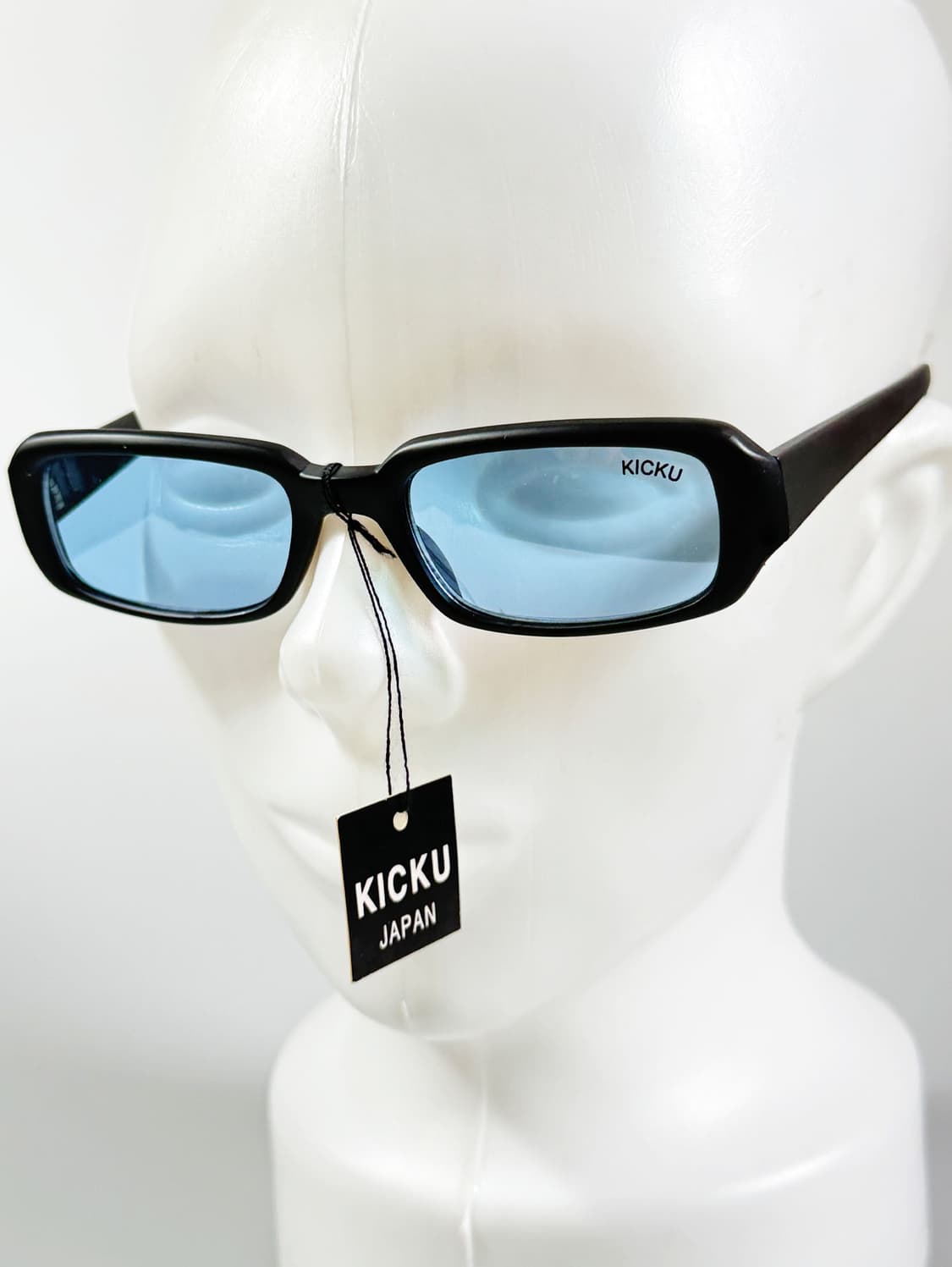 90s KICKU JAPAN 맷블랙 스퀘어 뿔테 틴트 빈티지 선글라스 상품이미지7