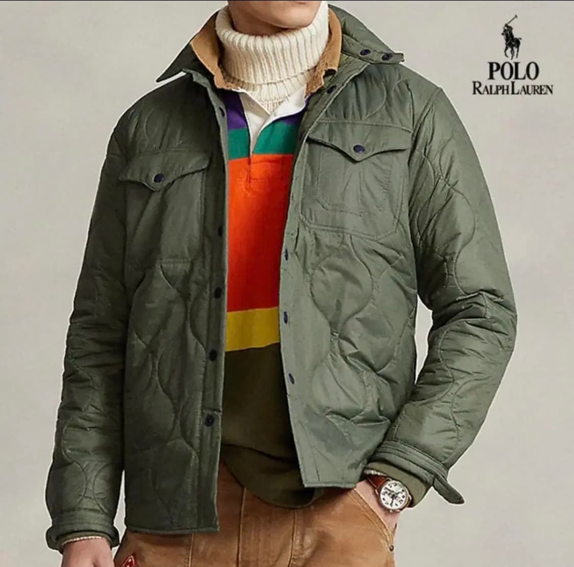 폴로 랄프로렌 퀼팅셔츠 L사이즈 판매합니다  상품이미지4