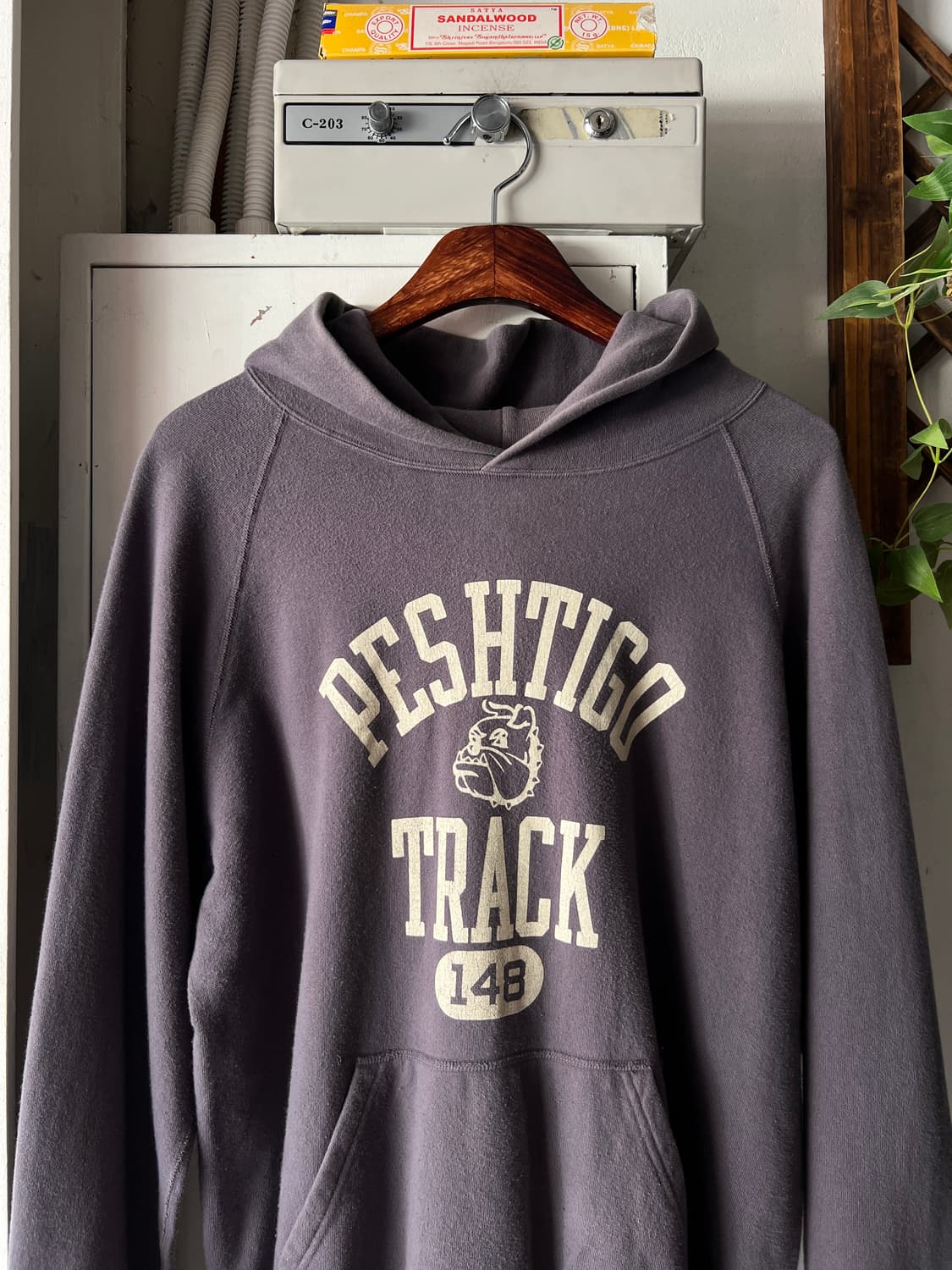 [M]WAREHOUSE 웨어하우스 불독 트레이닝 스웻 후드 티셔츠 상품이미지2