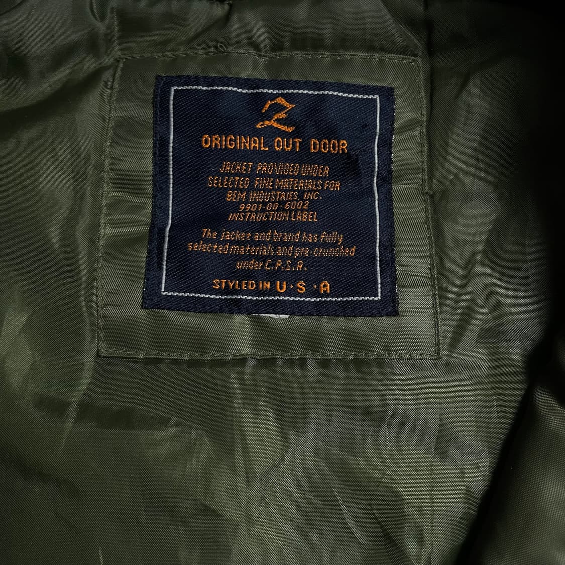 AHLENS U.S.A 펜타곤 밀리터리 항공 MA-1 자켓y 6170 상품이미지5
