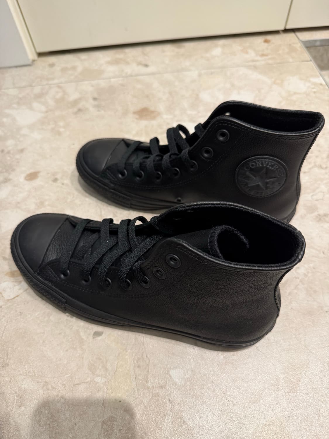 컨버스 척테일러 올스타 레더 하이 블랙 상품이미지6