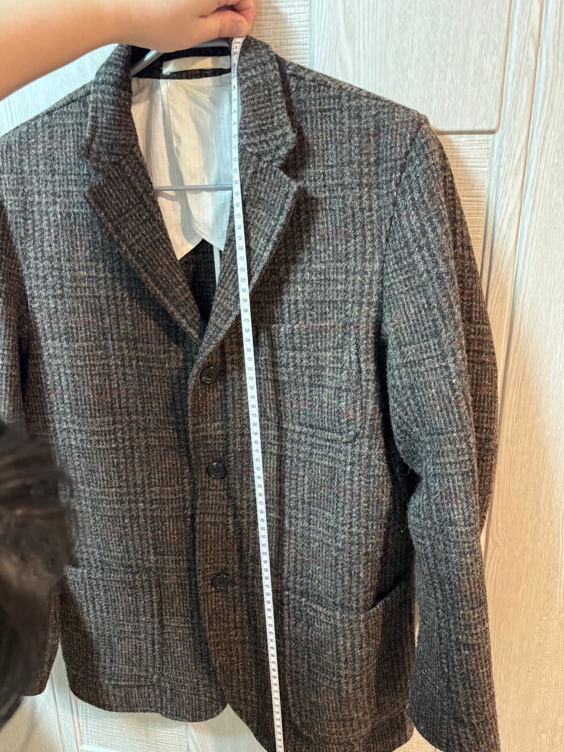 빔즈 플러스 해리스트위드 자켓 L사이즈 상품이미지10