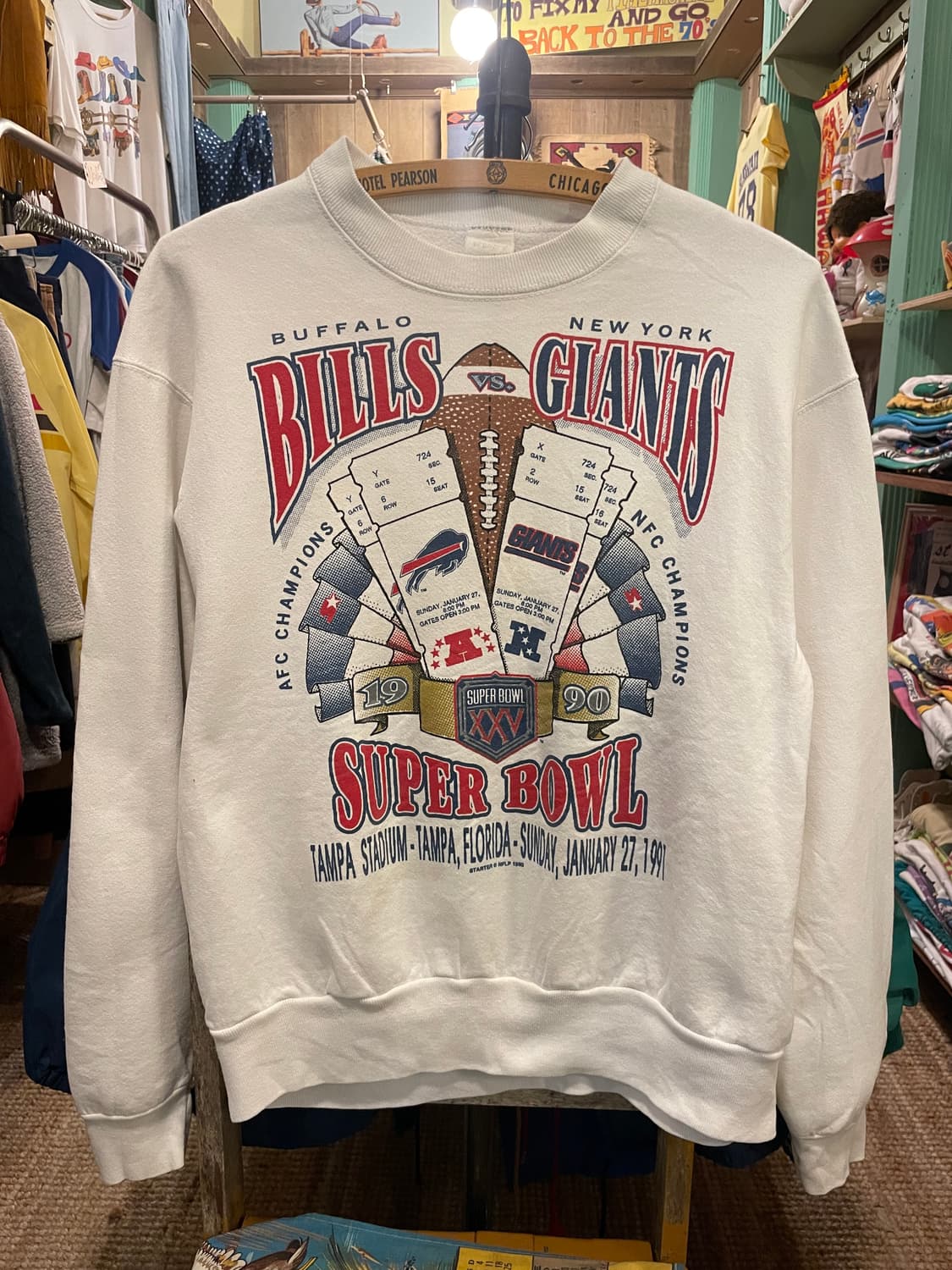 1991 Vintage Super Bowl XXV Sweatshirt 상품이미지1
