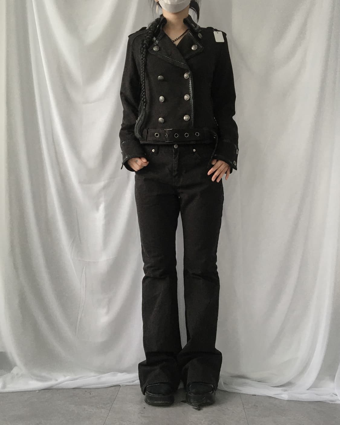 Algonquins double button belted jacket 상품이미지9