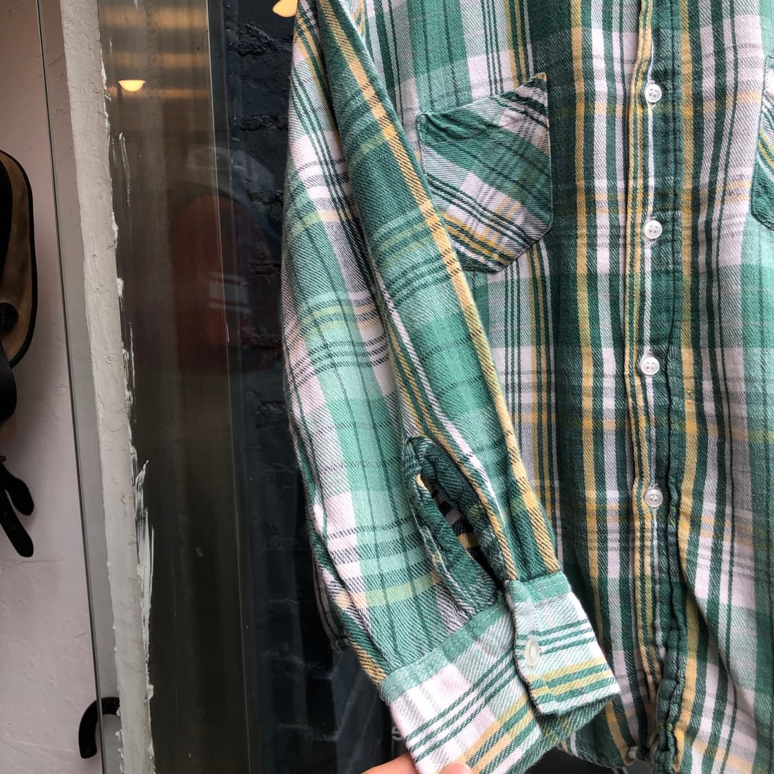 70s Big Mac flannel shirt-L 상품이미지4