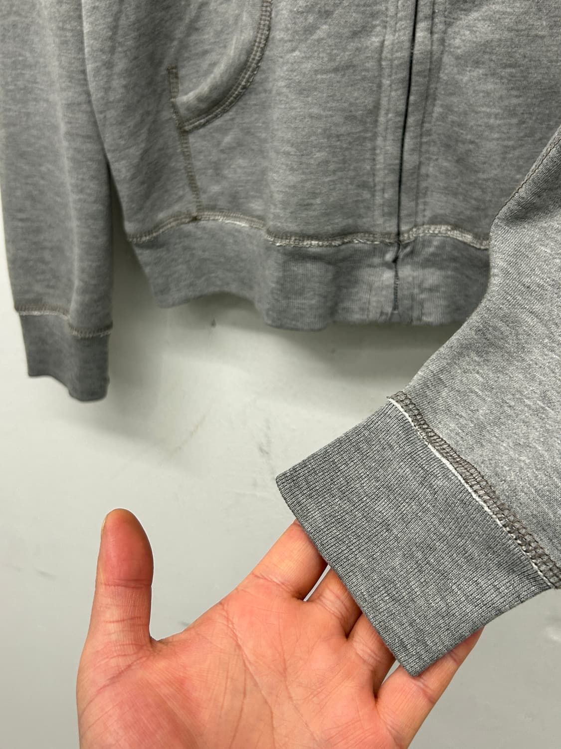 아비렉스 그레이 후드티  상품이미지4