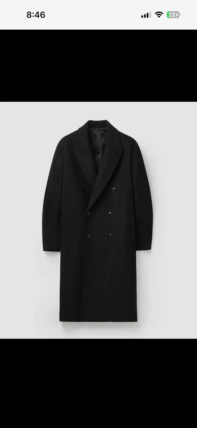 쿠어 MTR 오버핏 더블코트 L 상품이미지3