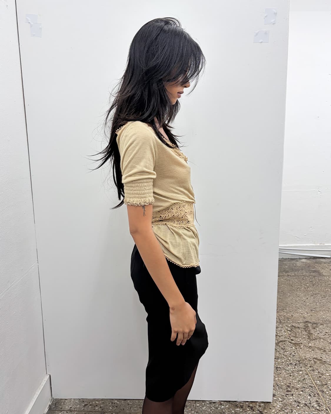 구찌 2007S/S 아플리케 레이스 탑 상품이미지3