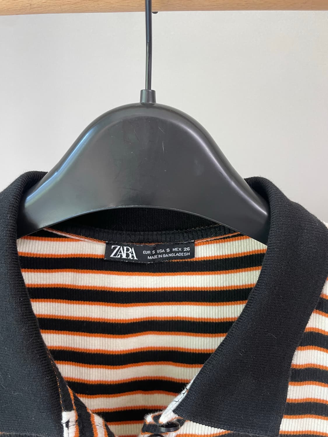 ZARA 스트라이프 카라 반팔 니트 상품이미지3