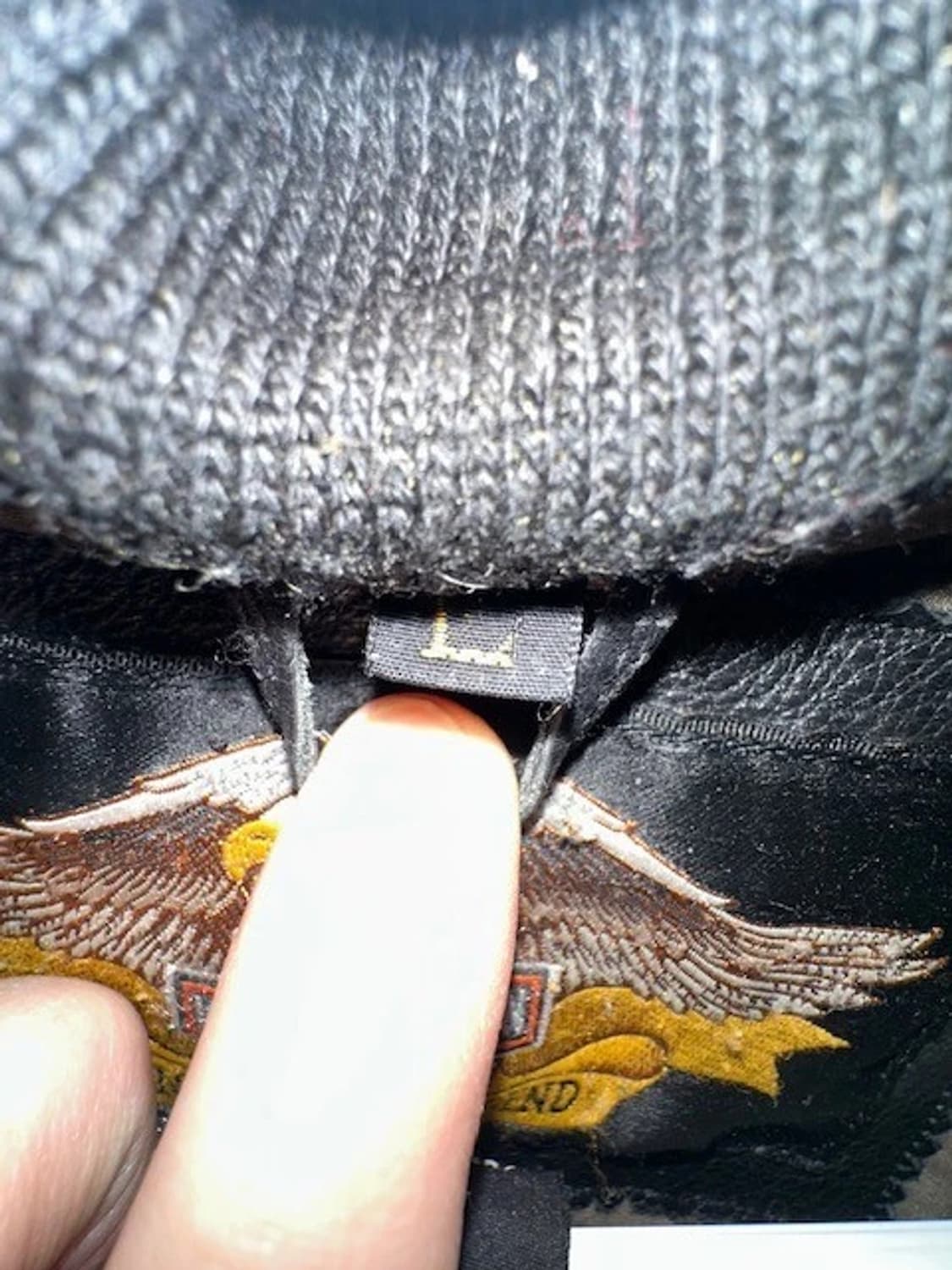 00s 할리데이비슨 레더 봄버 자켓 풀그레인 레더 자켓 상품이미지4