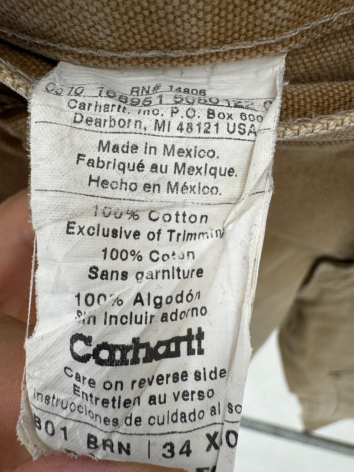 칼하트 usa 카펜터 더블니 34 상품이미지5