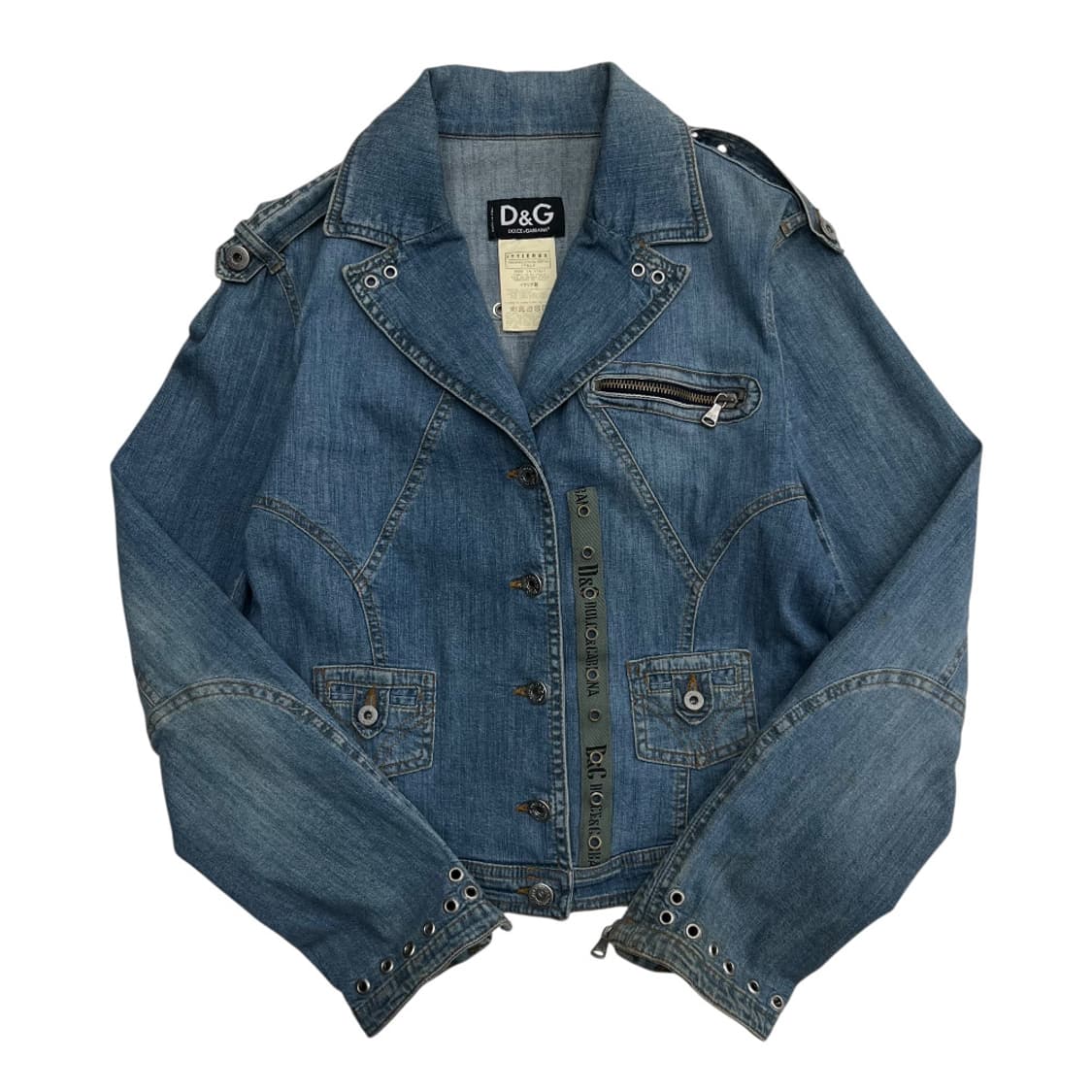2000s 돌체앤가바나 빈티지 데님 밴디지 자켓 상품이미지3