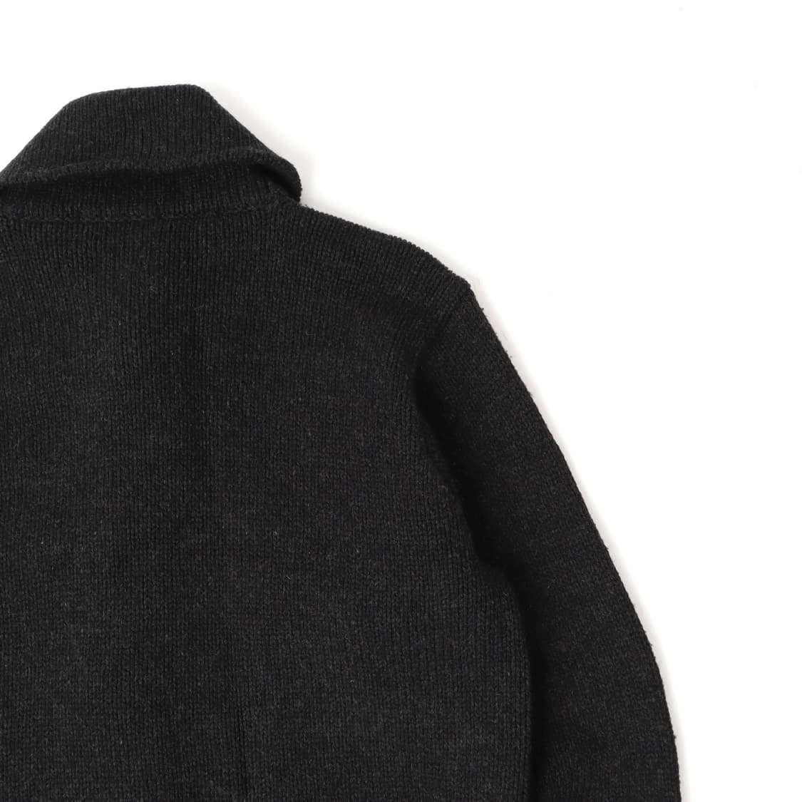 폴로 랄프로렌 챠콜 우드버튼 헤비 울 숄카라 가디건 상품이미지6