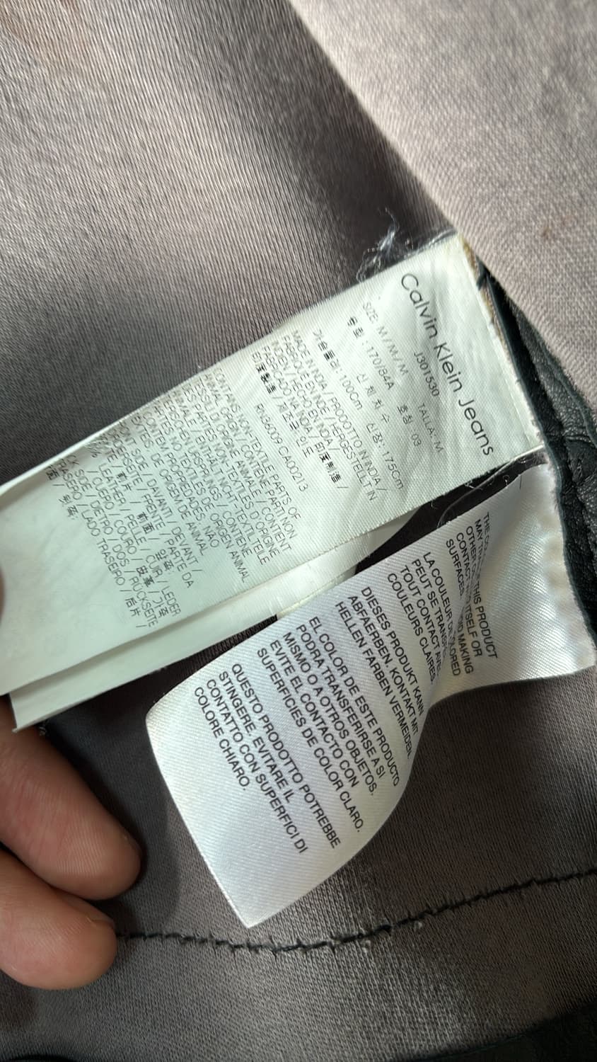 Diagonal Leather Jacket 상품이미지6