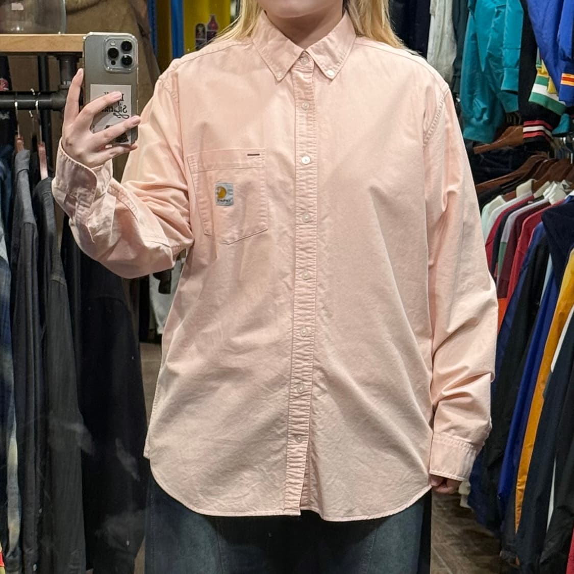 [HI] 칼하트 긴팔셔츠 핑크  상품이미지2