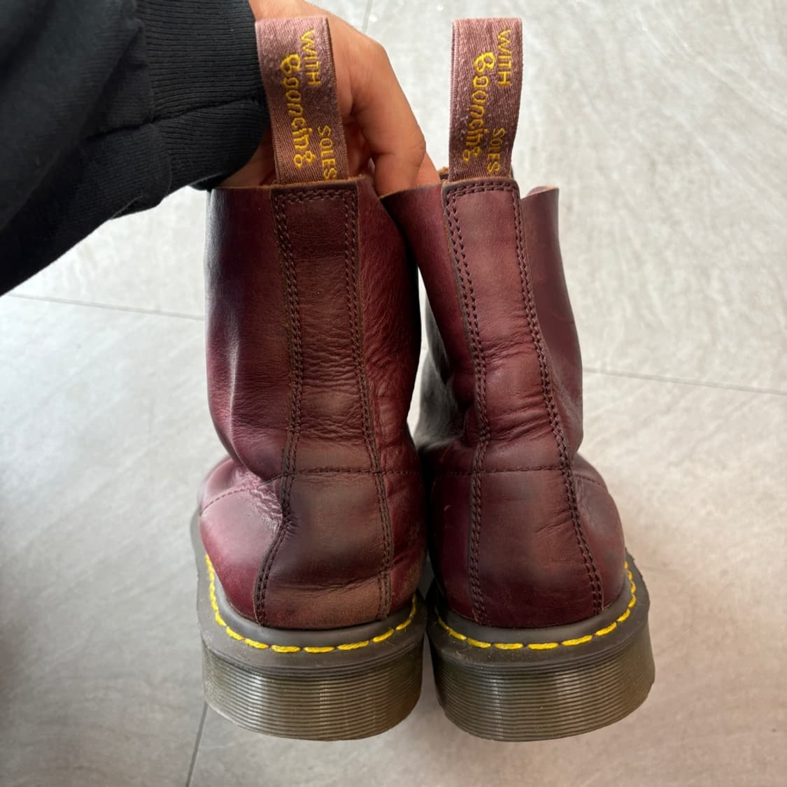 닥터마틴 1460 파스칼 크로멕셀 버건디 부츠 상품이미지4