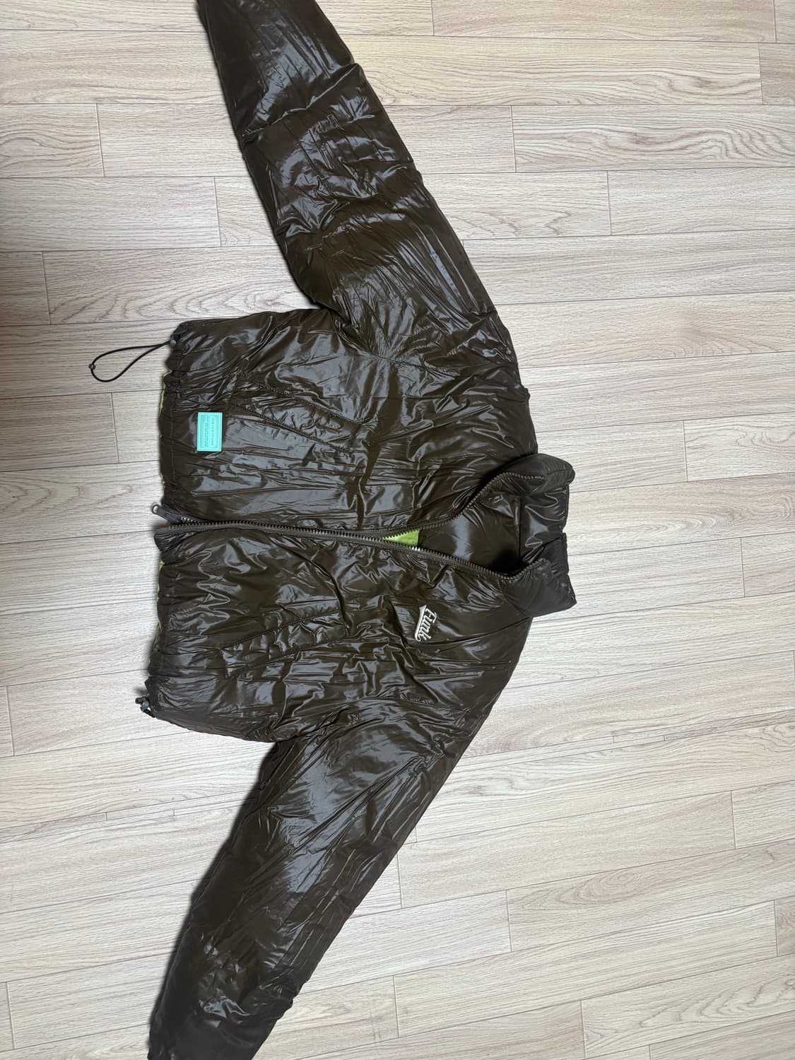 인스턴트펑크 리버시블 구스다운 M 브라운 상품이미지5