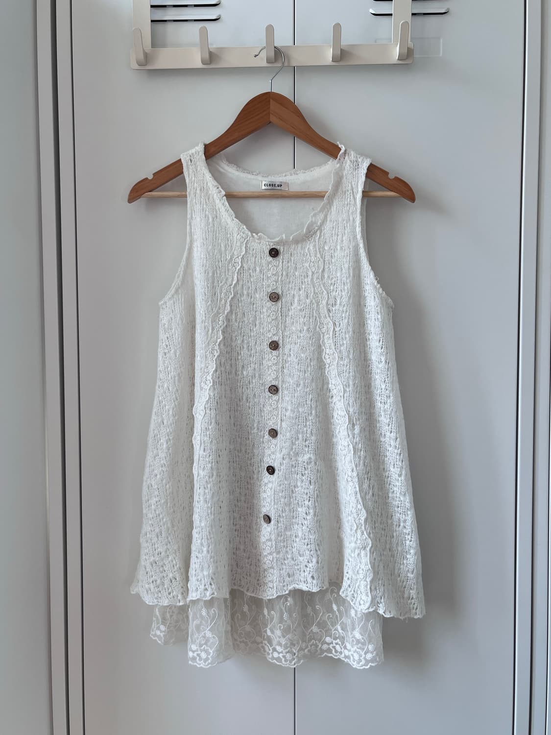 Close up 레이스 크로셰 레이어드 원피스 상품이미지5