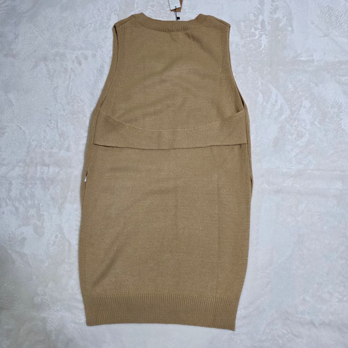 (F)여성 플라스틱아일랜드 니트 롱 베스트  상품이미지4