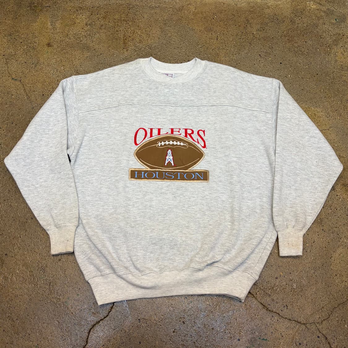 90s USA 미국 빈티지 NFL 휴스턴 오일러스 헤비코튼 맨투맨 상품이미지1