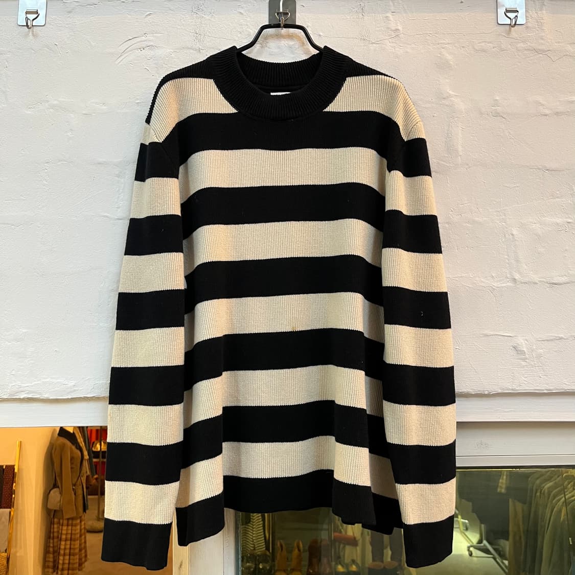Gap X Ami 스트라이프 울 캐시미어 혼방 니트 스웨터 L 상품이미지1