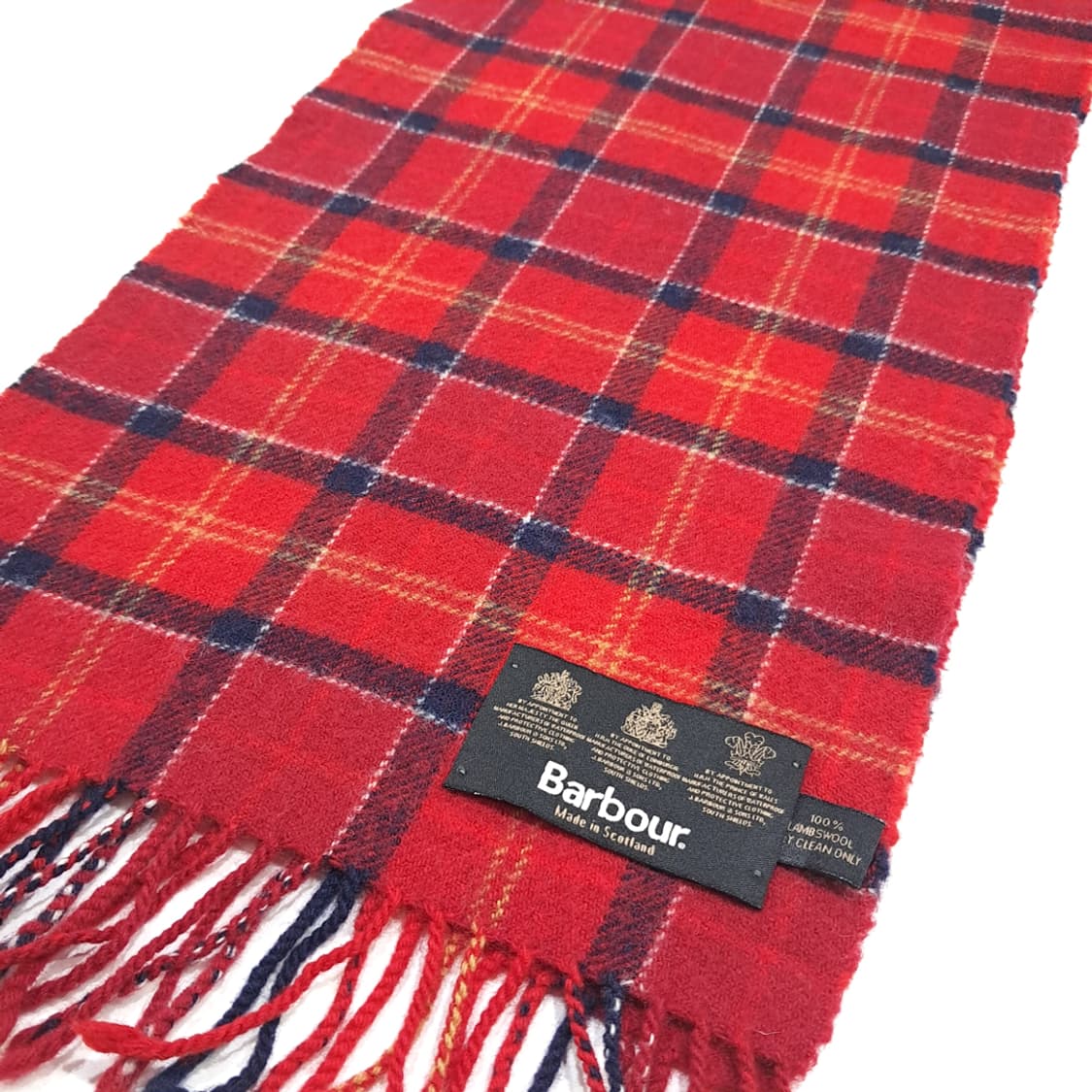 MX358 바버 로얄스튜어트 타탄체크 램스울 목도리 머플러 상품이미지3