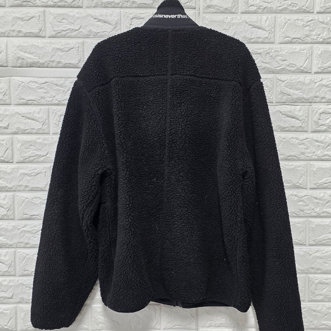 택포) 21s 디스이즈데버넷 블랙 플리스 후리스 M 상품이미지4