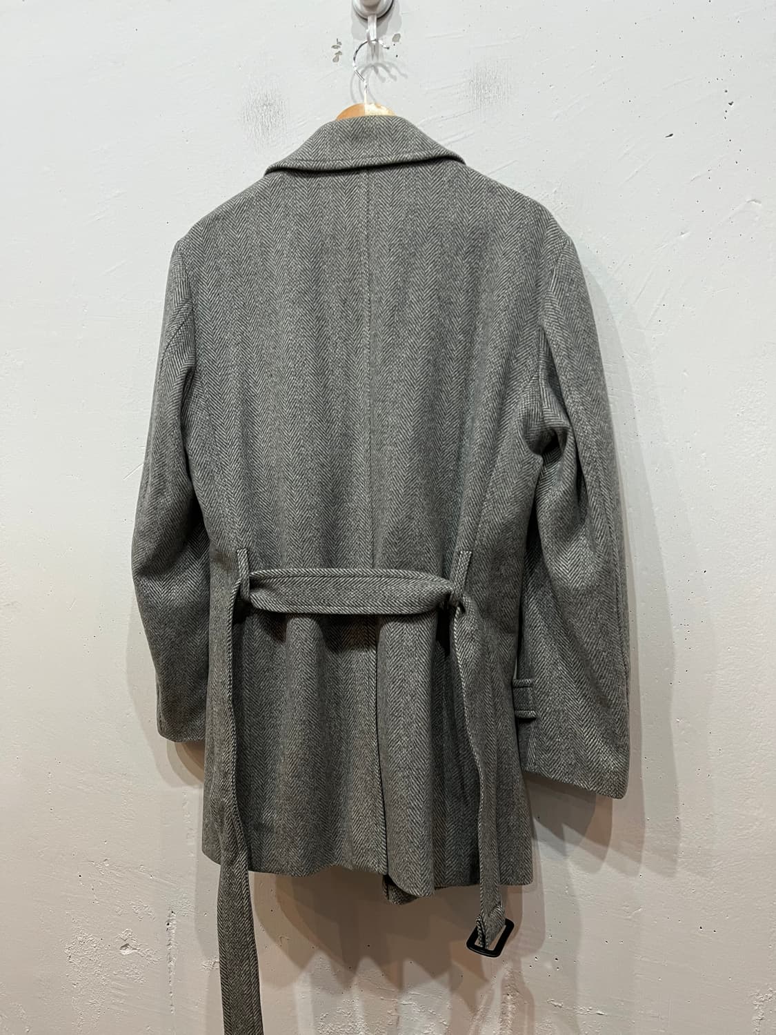 폴스튜어트 헤링본 퓨어울 코트  상품이미지4