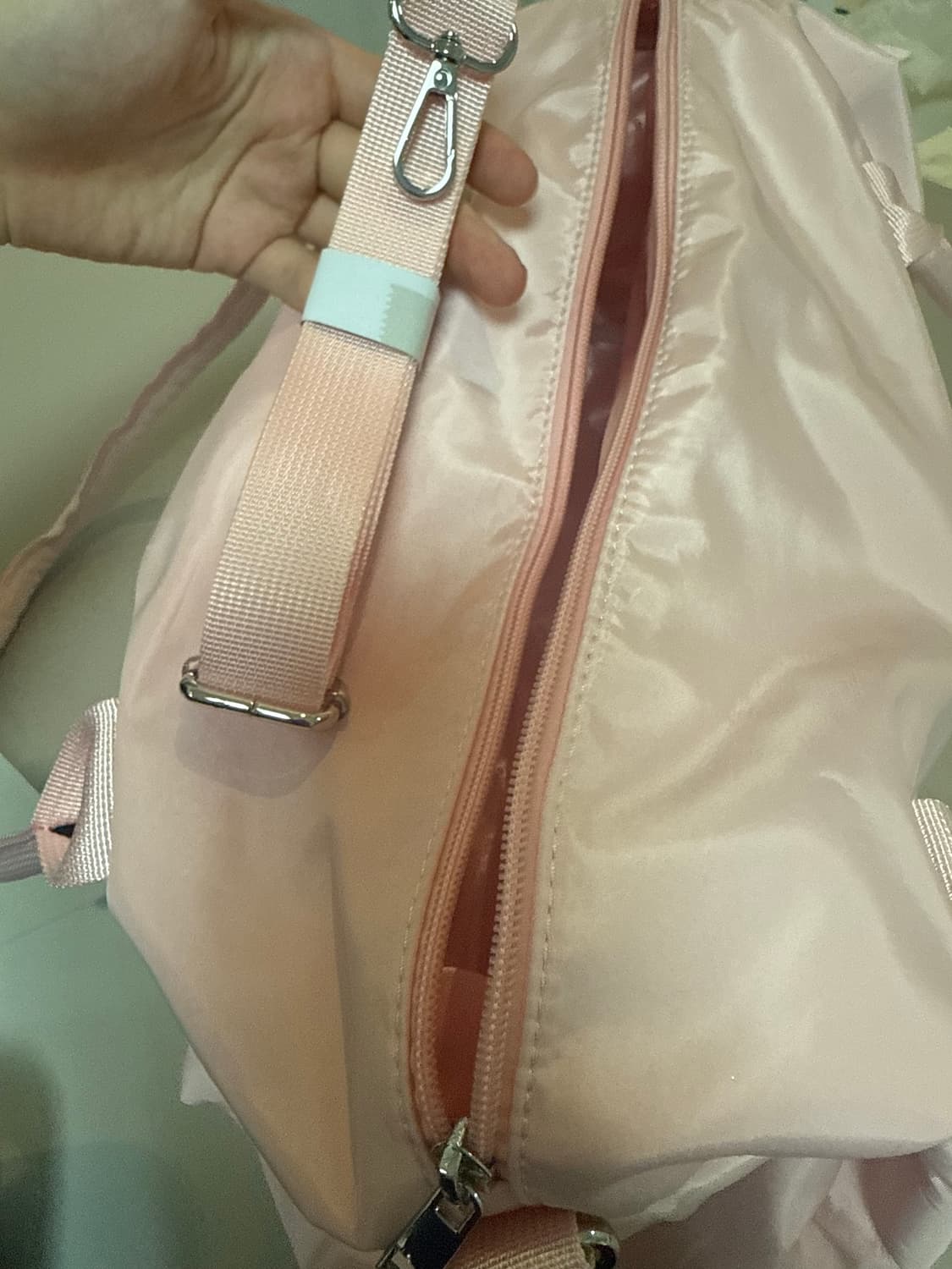 미피키링+핑크토끼자수나일론보스톤백 상품이미지4