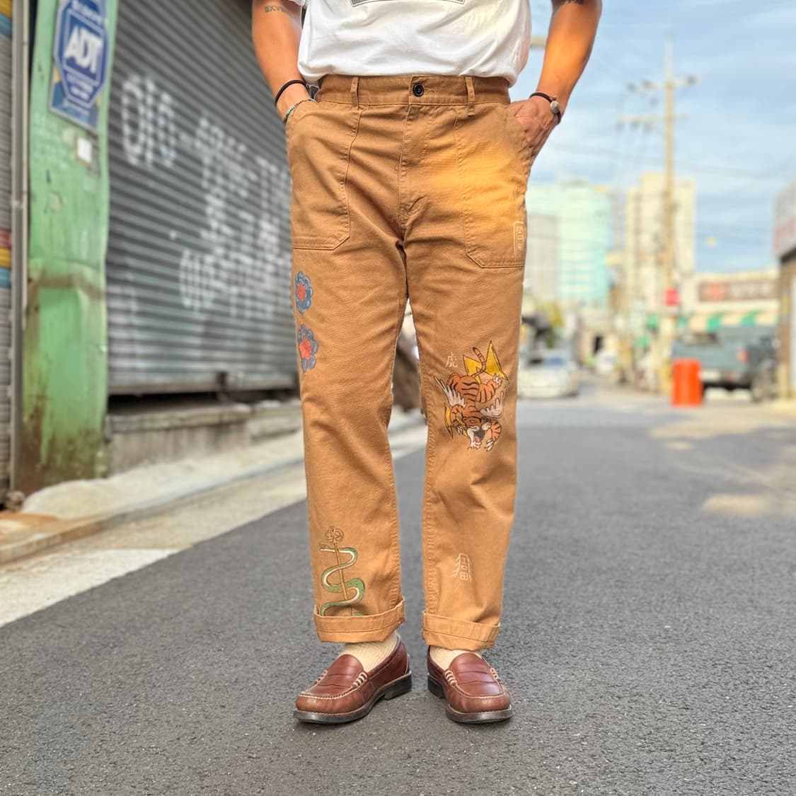 유니폼브릿지 노즈아트 시니어코드 코튼 퍼티그 팬츠 L 상품이미지7