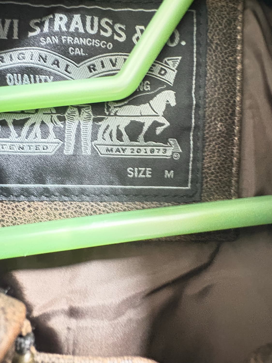 리바이스 a2 클레이튼 에비에이터 레더 자켓 M 상품이미지3