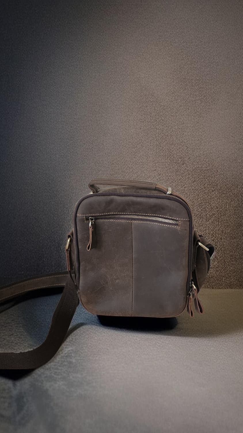 빈티지 통가죽 크로스백 브라운 상품이미지2