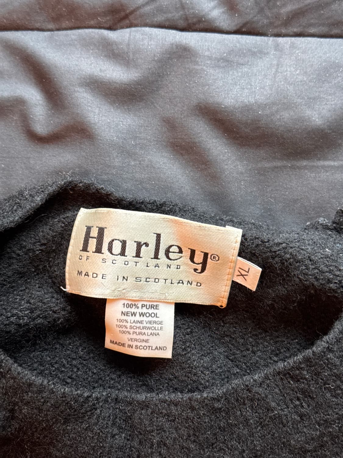 할리오브스코틀랜드 쉐기독 니트 블랙 XL 상품이미지2