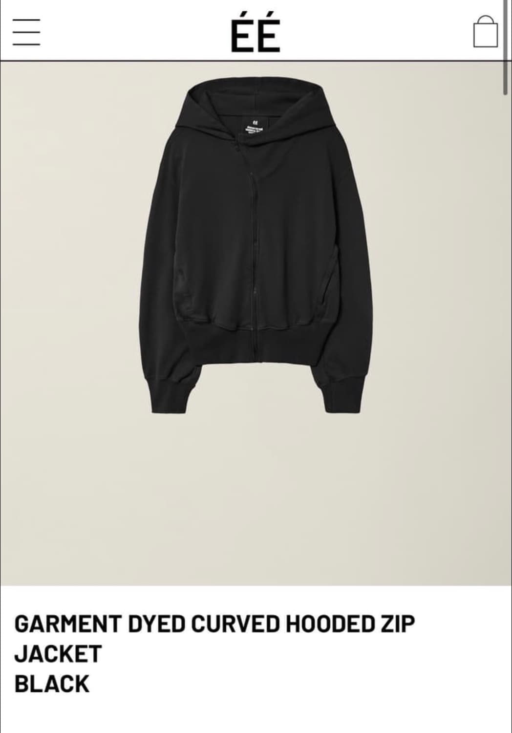 XL) 누마레ee 후드집업 블랙 상품이미지1