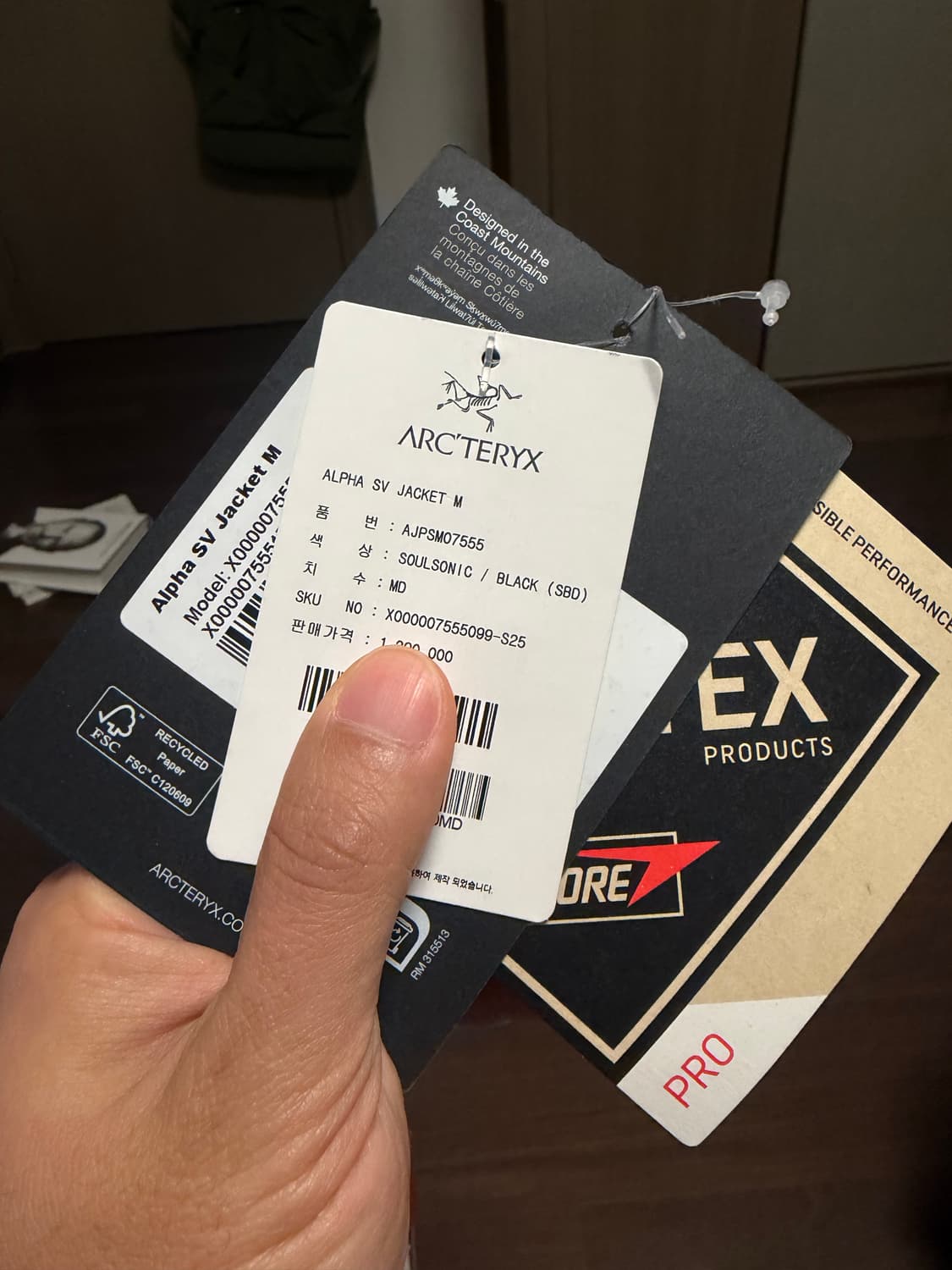 25 s/s 아크테릭스 알파sv M사이즈 상품이미지5