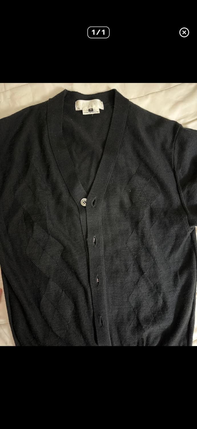 꼼데가르송 블랙 가디건 상품이미지3