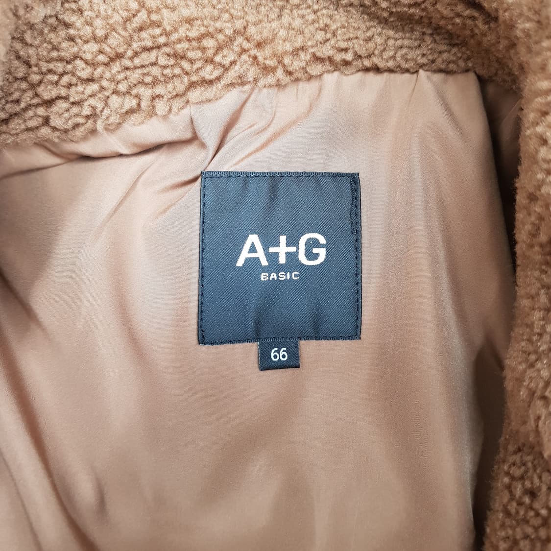 더엣지 테디베어 롱코트 66사이즈 상품이미지5