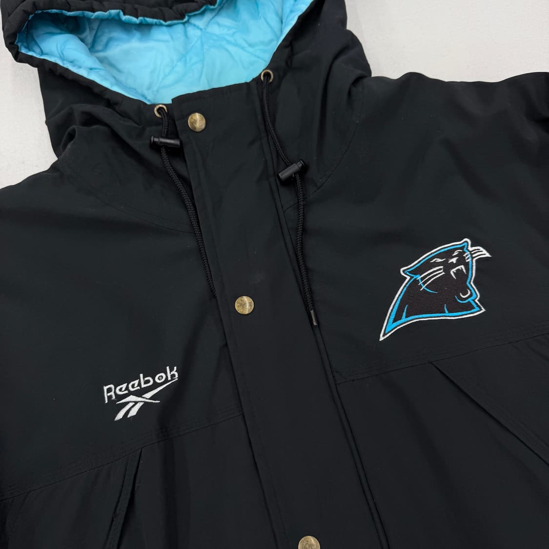 리복 X NFL 90s 프로라인 캘리포니아 팬더스 올드스쿨 점퍼 자켓 상품이미지4