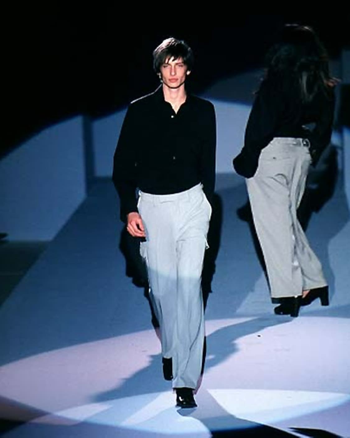 구찌 by 톰 포드 1998F/W 실크 트라우저 상품이미지1