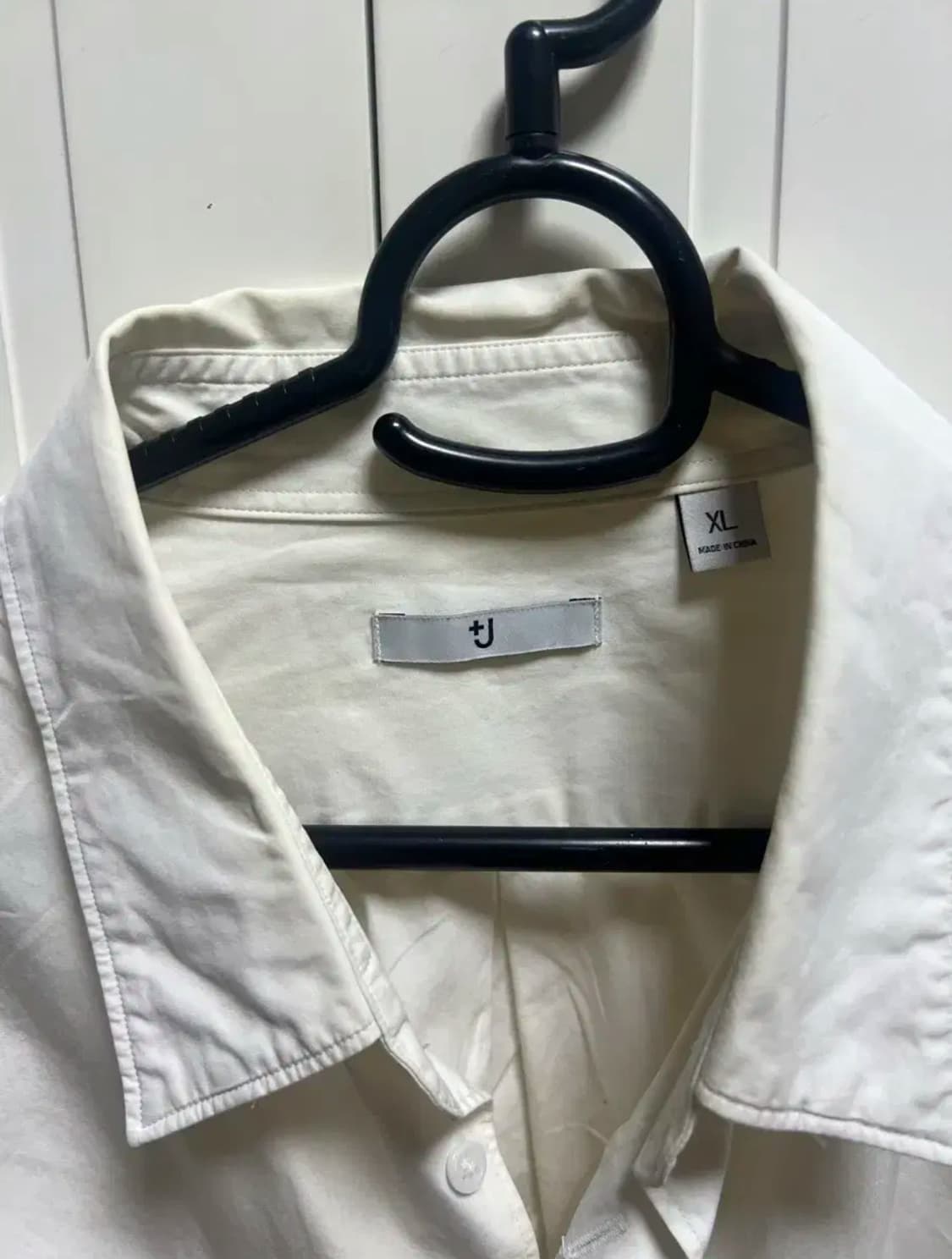 유니클로 질샌더 +j/20fw 수피마코튼 레귤러피트셔츠 화이트/XL 상품이미지4