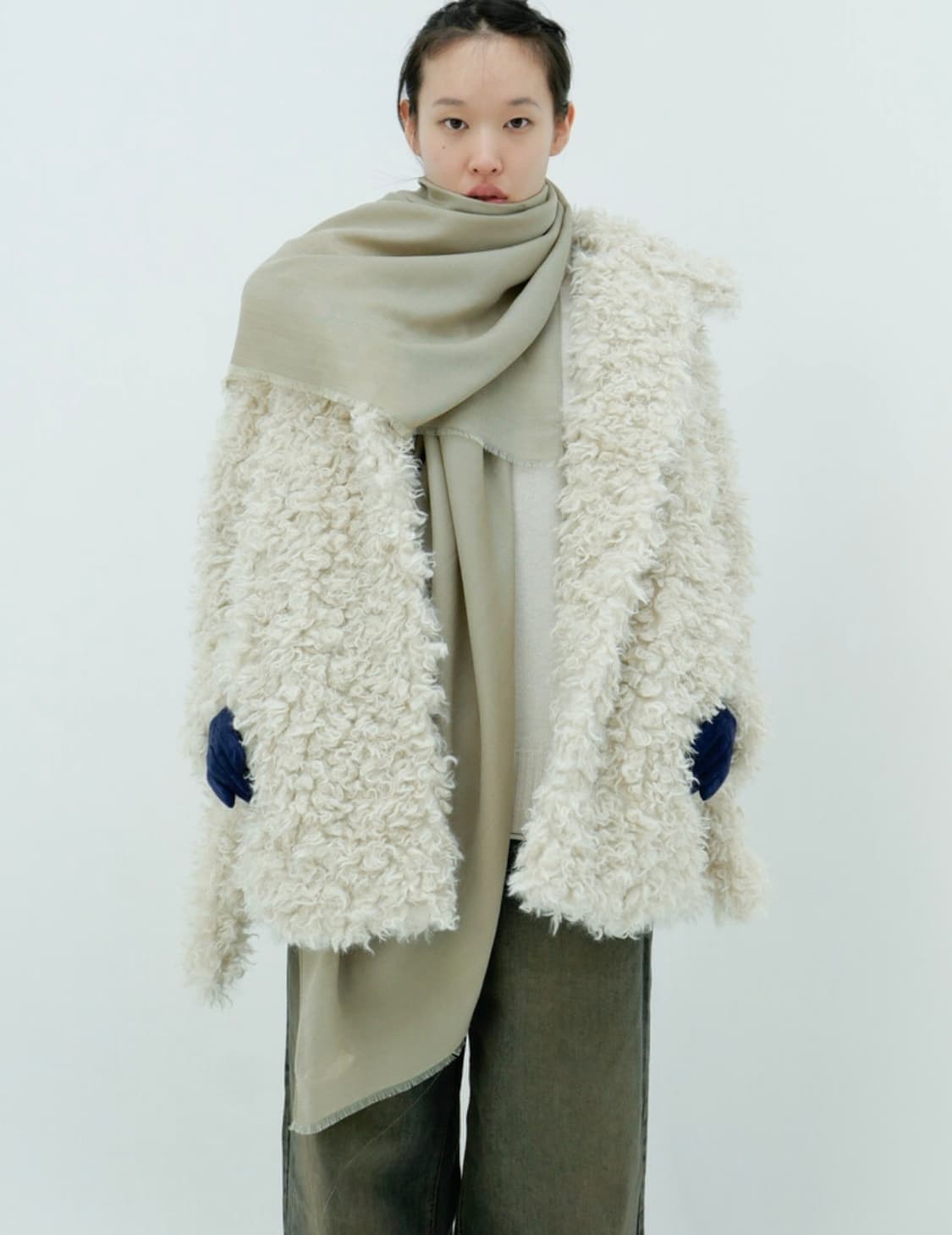 Chiyagi Store Eco Fur jacket MINT 상품이미지3