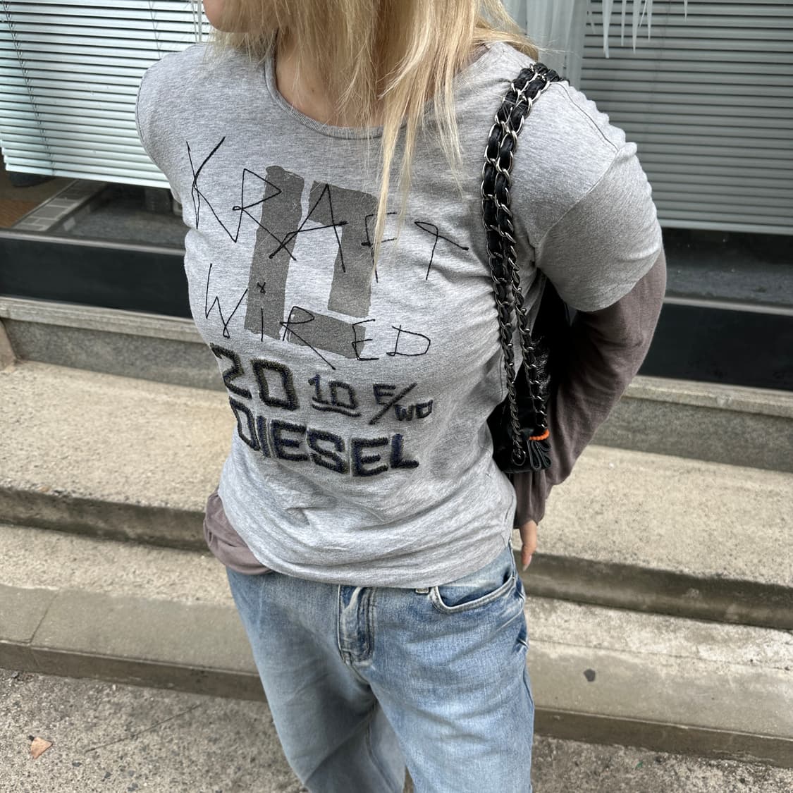 00s 빈티지 디젤 반팔 티셔츠 상품이미지8
