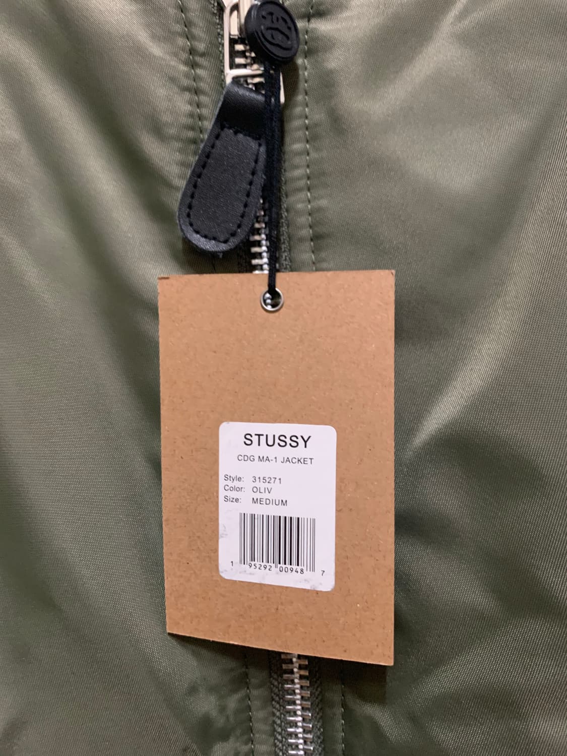 [M] 스투시xCDG 꼼데가르송 MA-1 자켓 상품이미지6