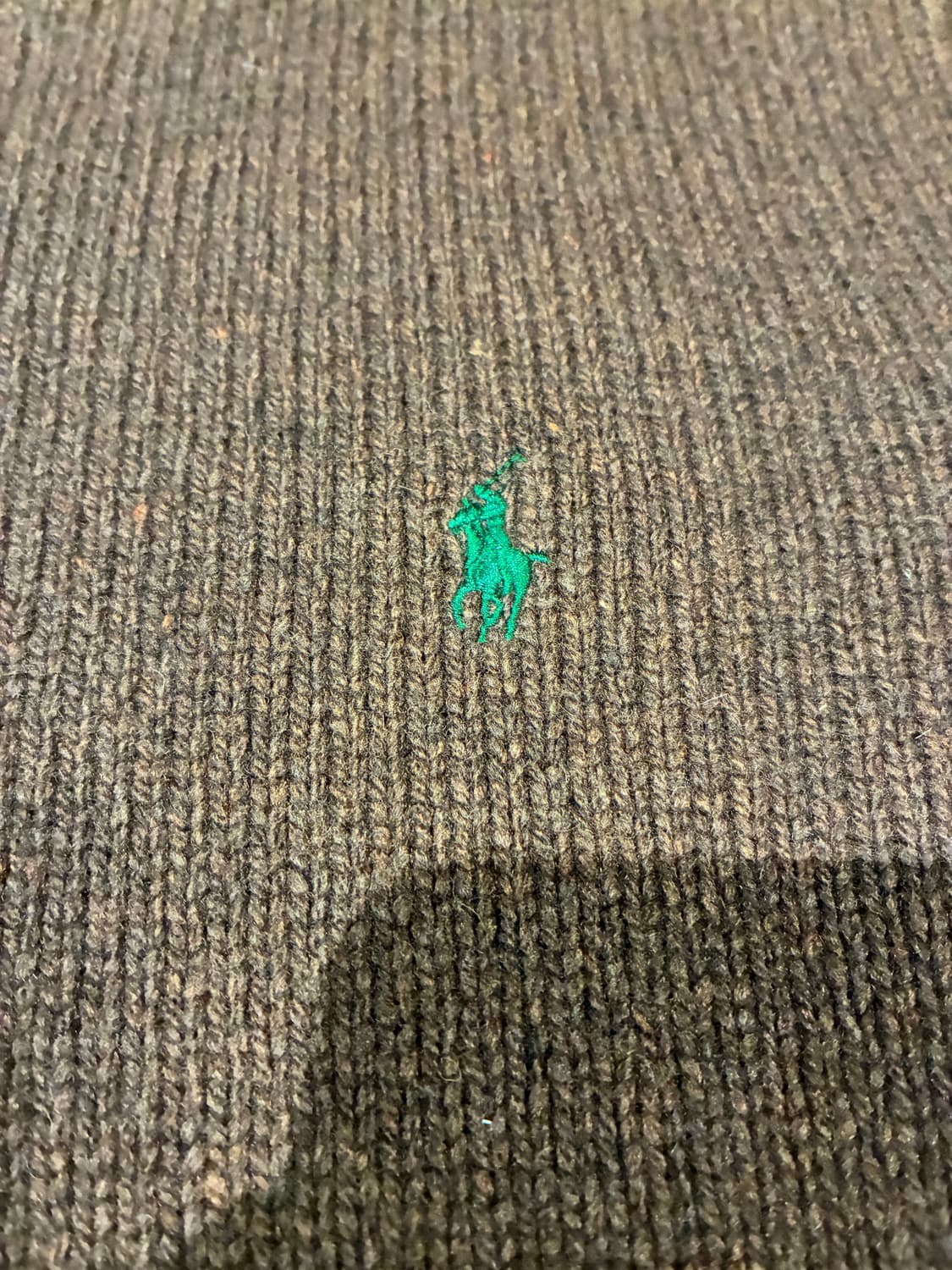 M) 폴로 울 니트 스웨터 브라운 상품이미지2