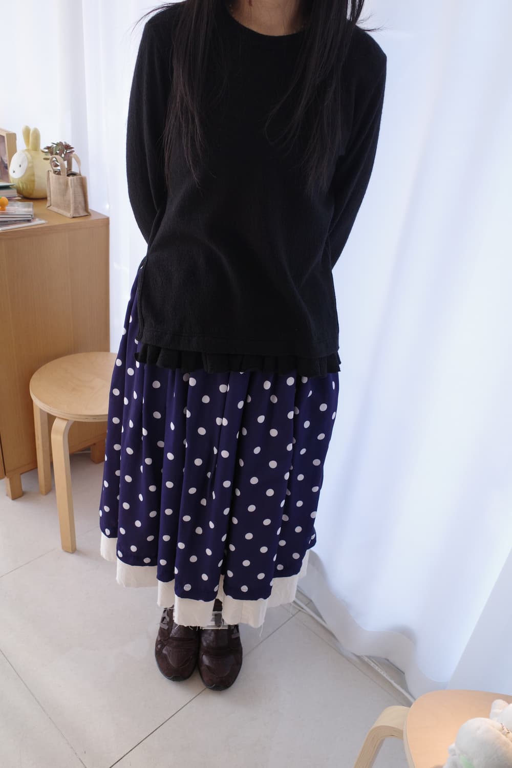 Dot layered skirt 상품이미지3