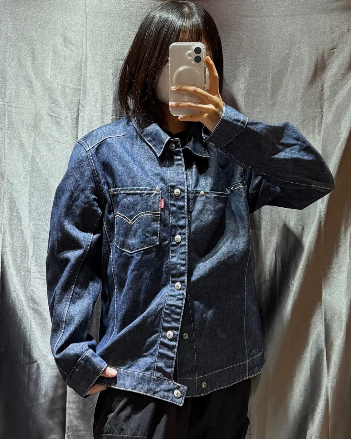 M LEVIS 리바이스 엔지니어드진 원포켓 데님자켓 상품이미지1