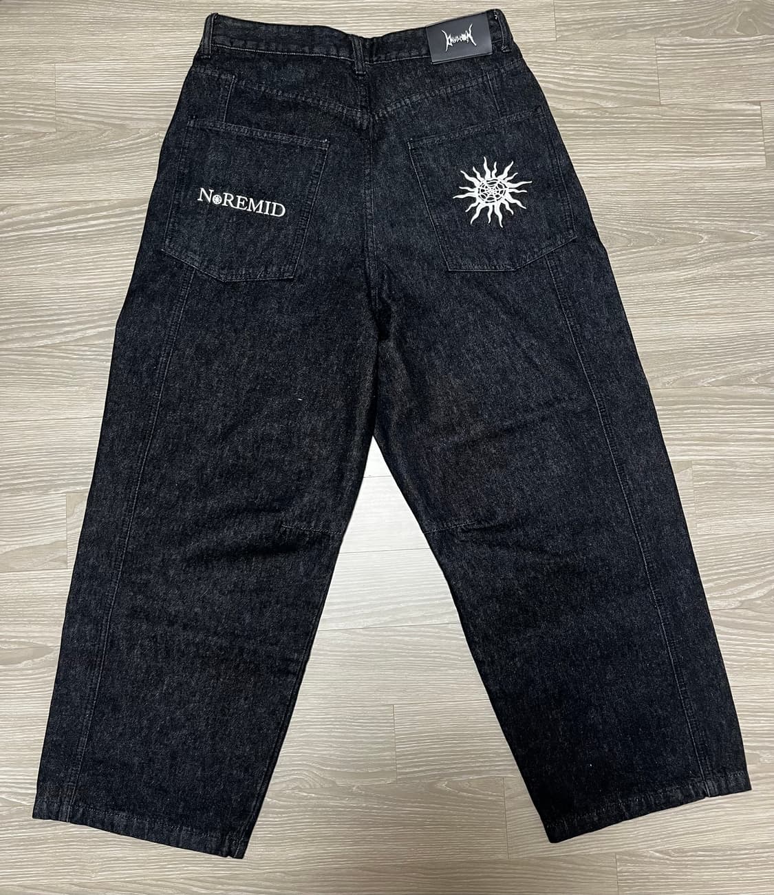 NOREMID RIGIT SUPER BAGGY DENIM – BLACK 상품이미지8