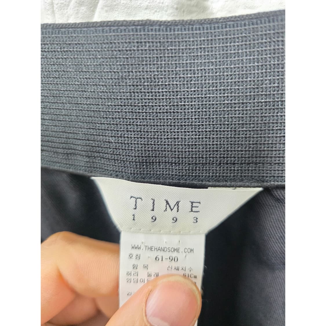 20s 한섬 타임 1993 블랙 슬랙스 28인치 상품이미지2